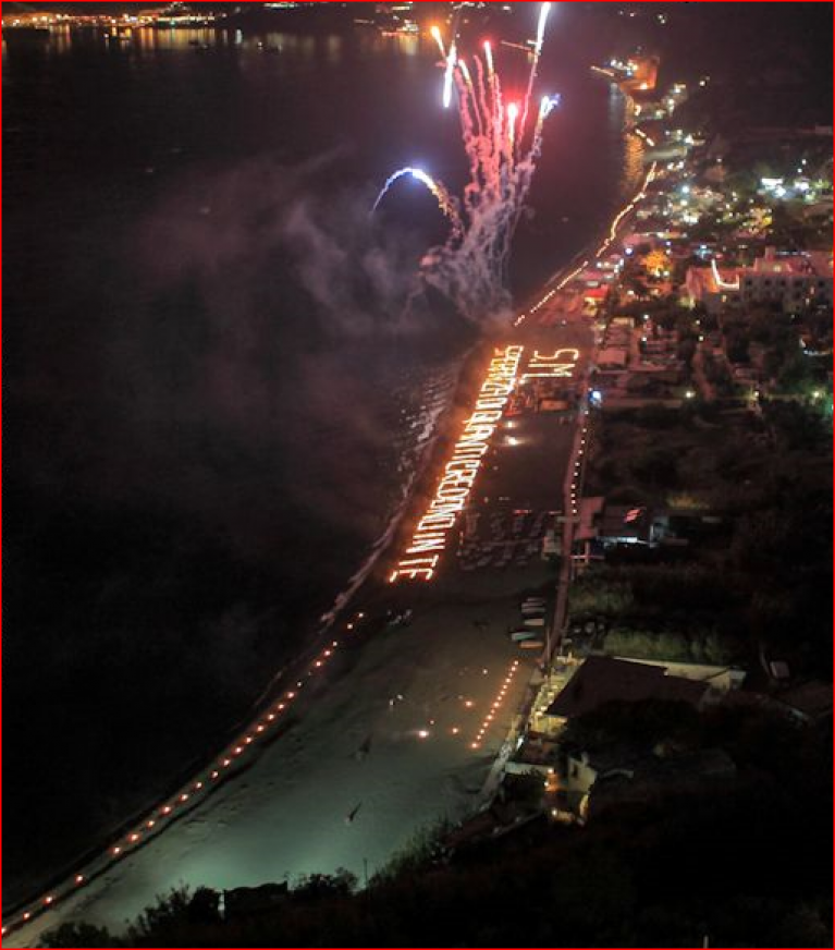 Festa di san Michele con fuochi d'artificio